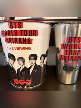 BTS Festa Live in Busan Viewing popcorn Tin with Cup